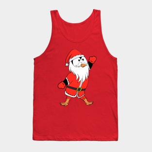 Santa Claus Penguin Ready for Christmas Tank Top